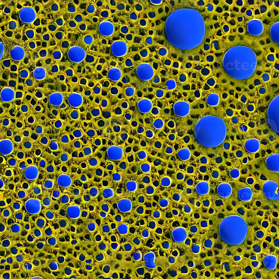 grupp av virus celler. illustration av coronavirus celler foto