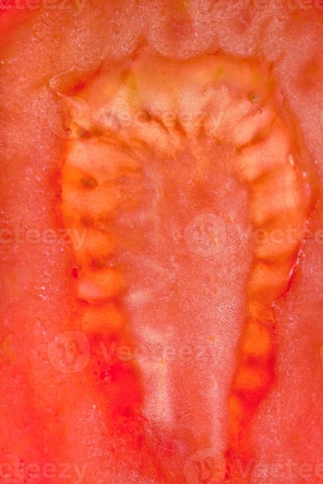 textur av skivad röd tomat foto