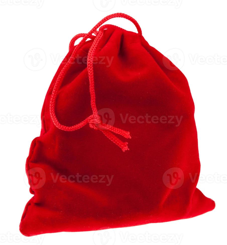 röd gåva säck isolerat foto
