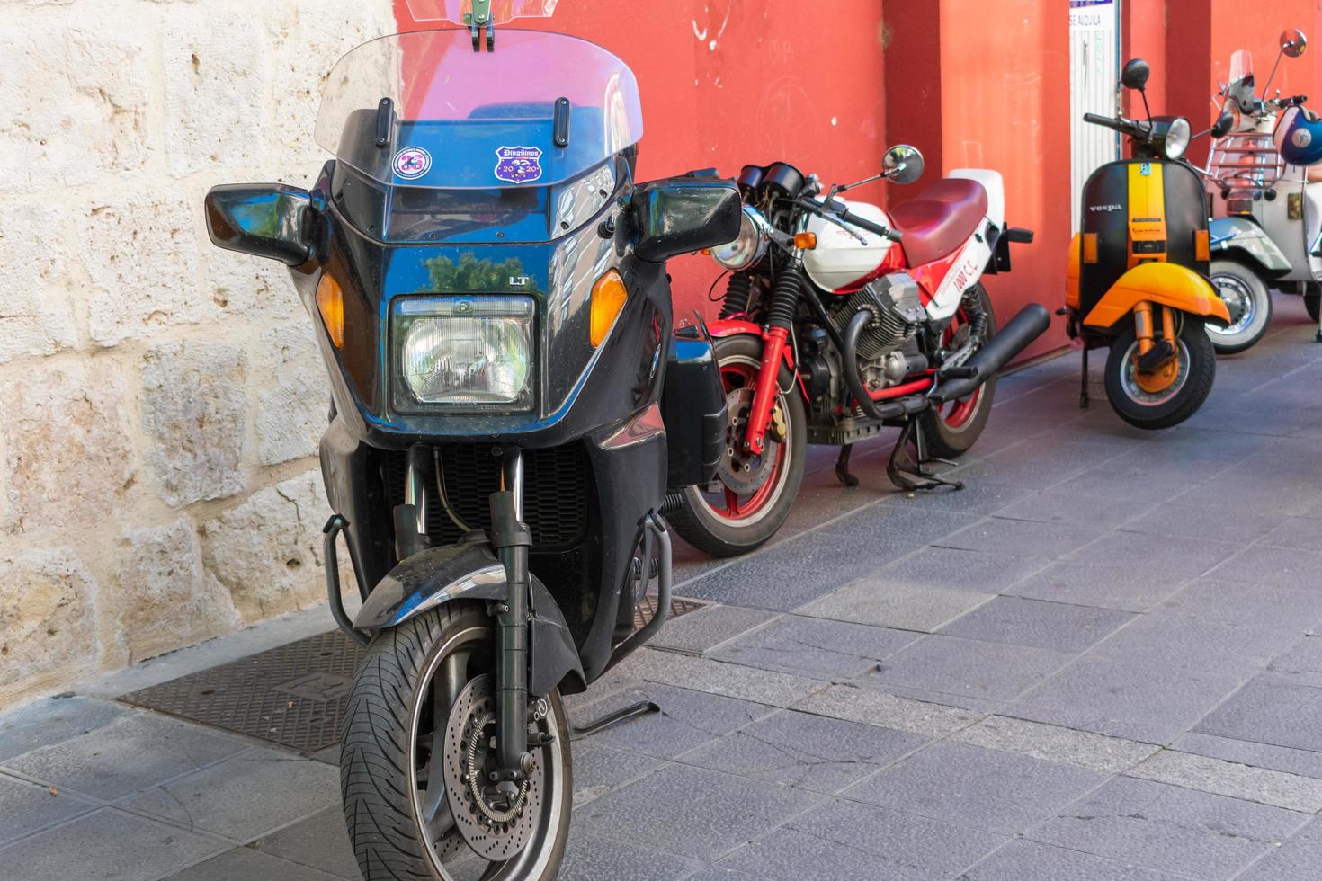 Valladolid, Spanien , september 10, 2022, klassisk motorcyklar möte foto