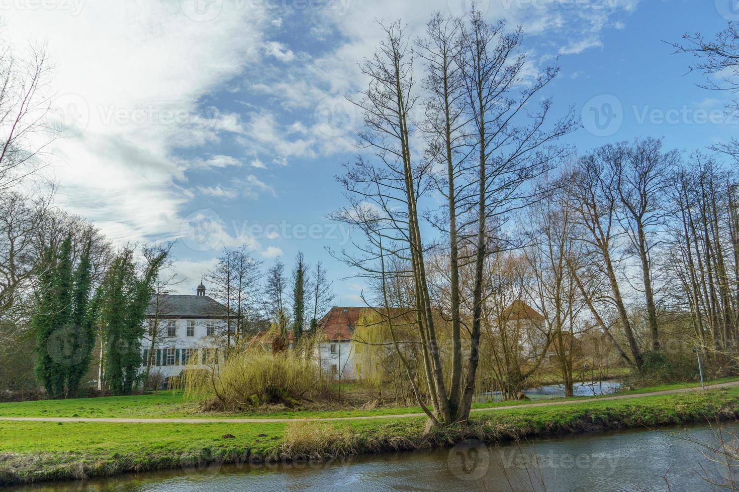 de flod aa nära borken i Tyskland foto