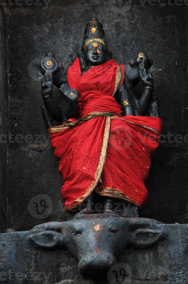 svart ardhanarishwara (shiva) foto