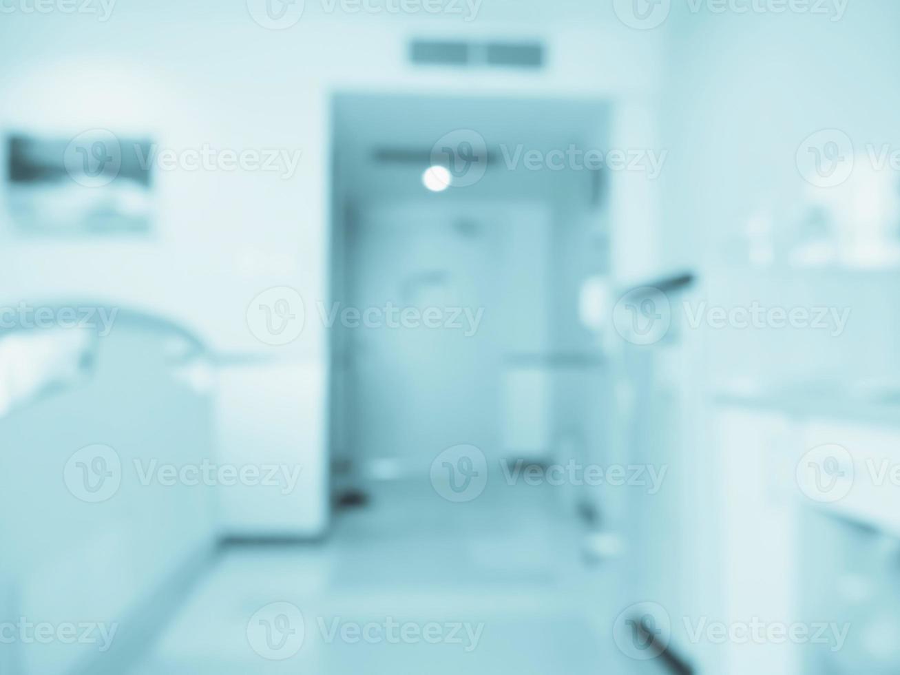 abstrakt oskärpa sjukhusrum inredning för bakgrund foto