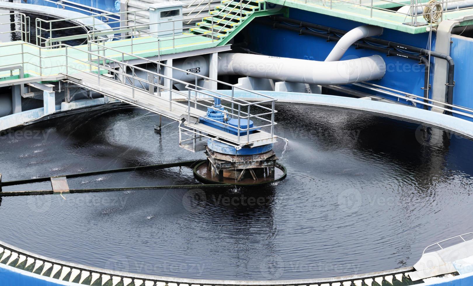 avfall vatten behandling dammar från industriell växter foto