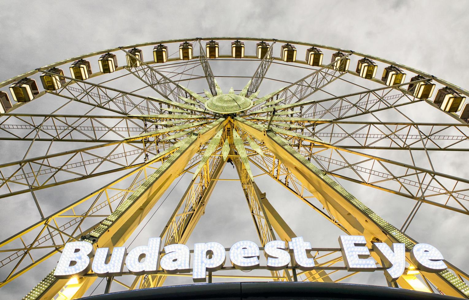 ferris hjul budapest öga, ungern foto