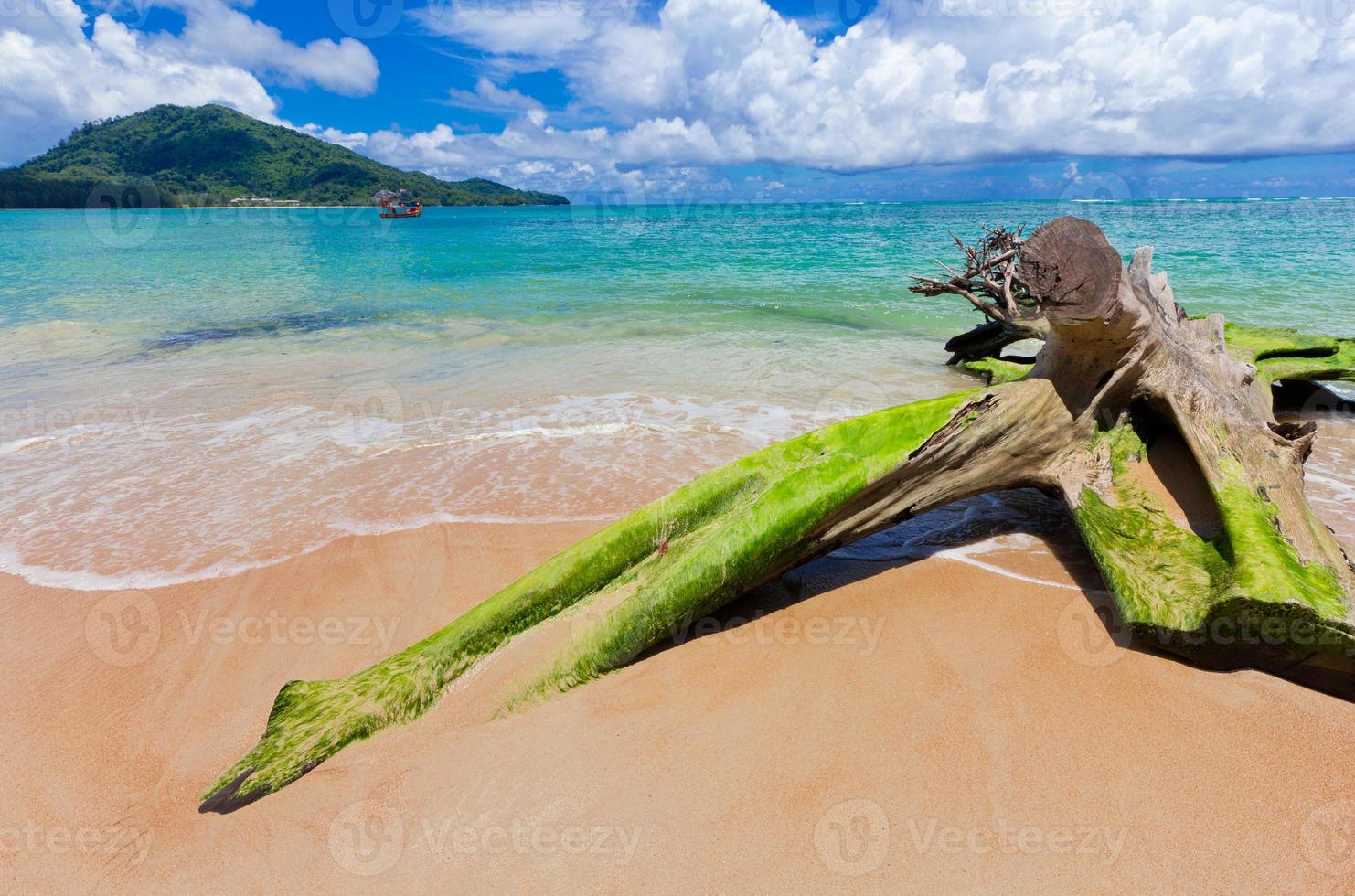 perfekt tropisk strand nära Phuket, Thailand, Asien. foto
