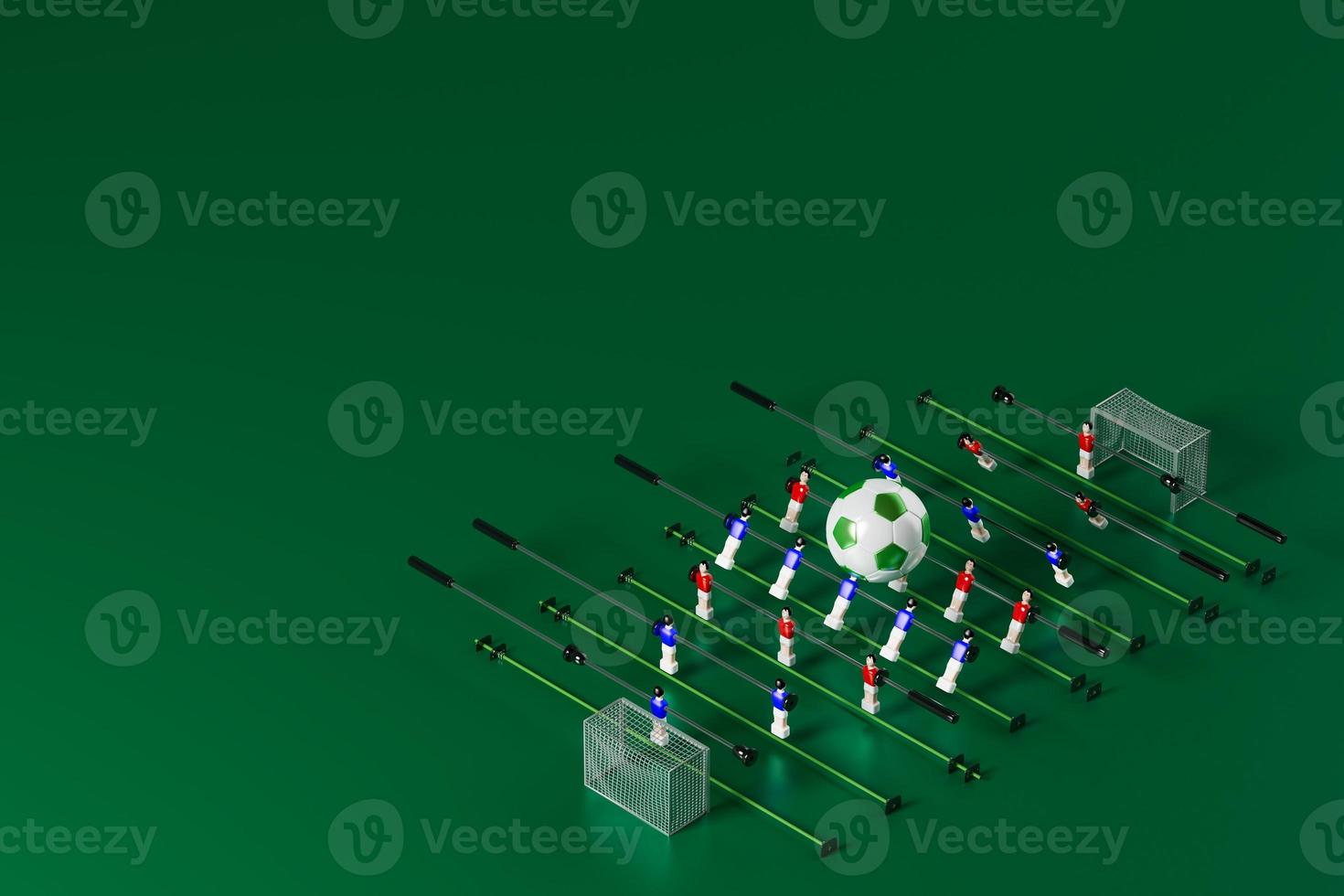 fotboll bollar objekt, sport boll design, fotboll element begrepp, 3d illustration, abstrakt fotboll teknologi, 3d realistisk framställa, grön gräs fält , uppkopplad sport leva, kasino sport företag foto