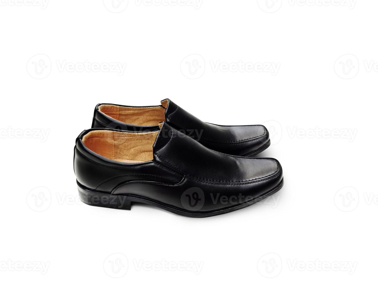 herr- mode skor, svart, klassisk design isolerat på en vit bakgrund foto