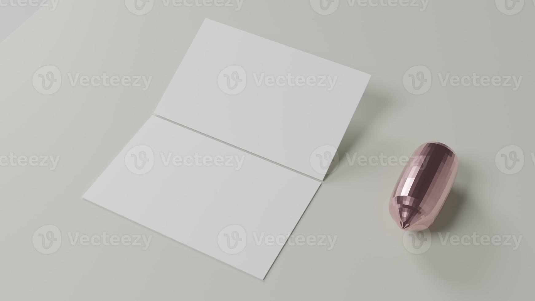 visitkort tomma mockups foto