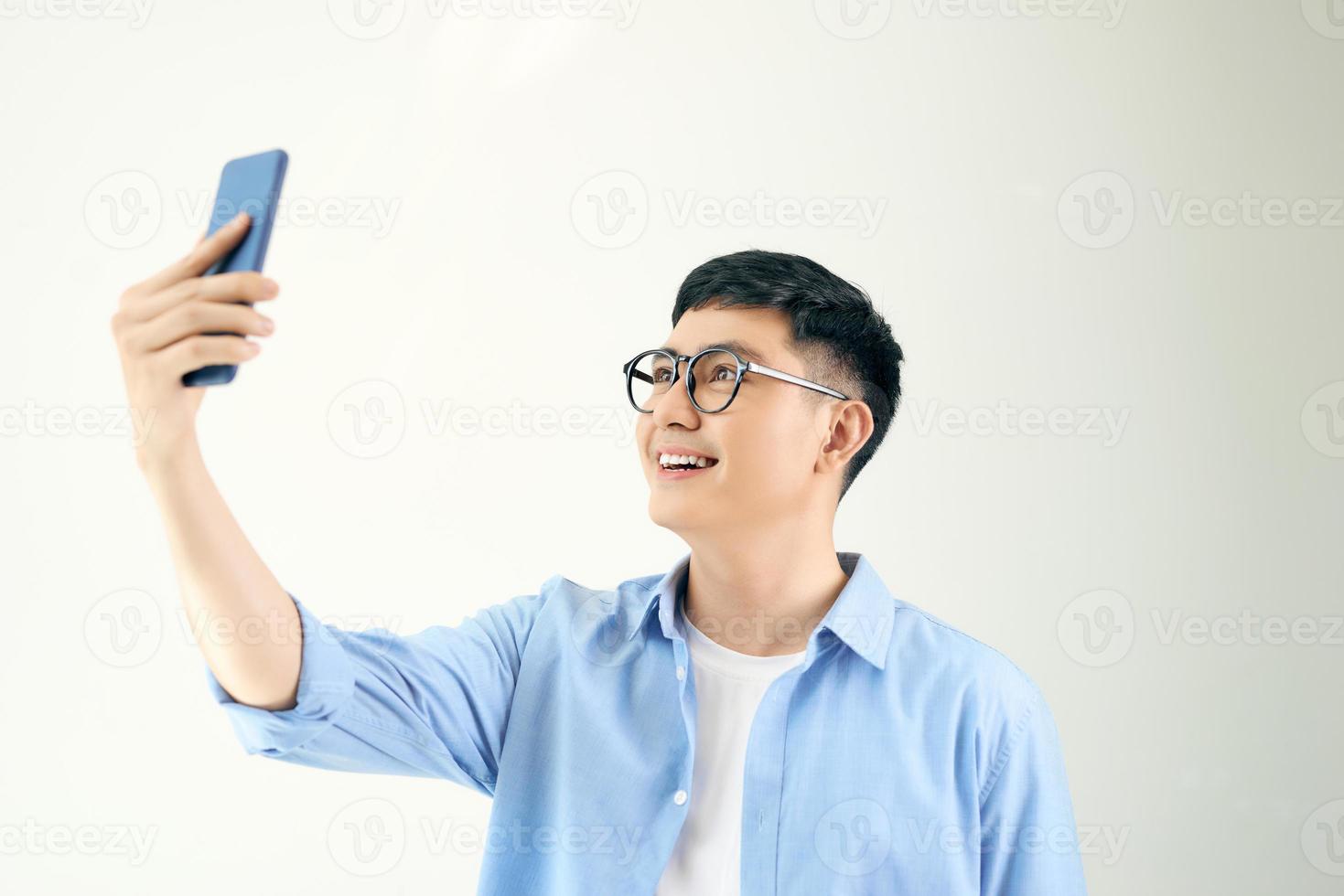 chef tar bilder med hans smartphone foto
