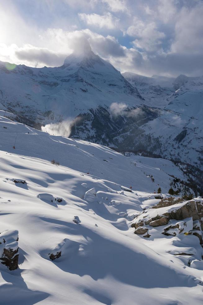 berg matterhorn zermatt schweiz foto