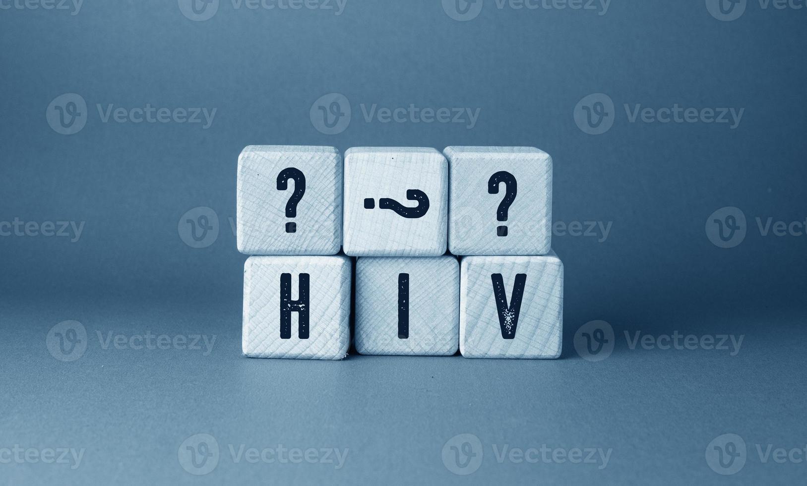 HIV ord , hälsa vård begrepp aning foto