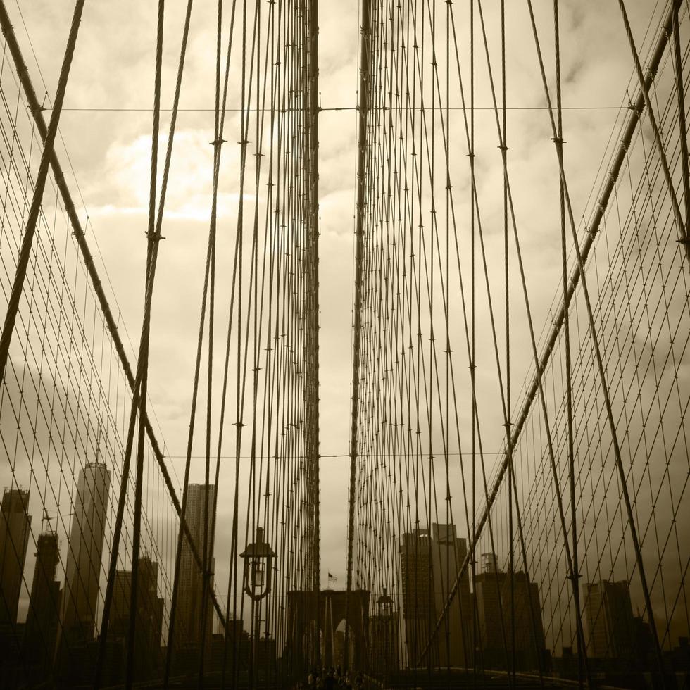 new york city brooklyn bridge usa foto