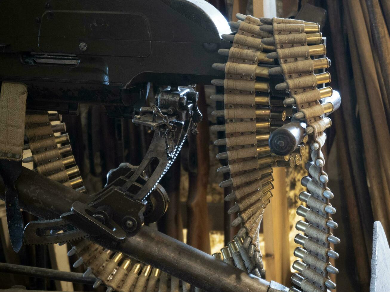 först värld krig wwi maskin pistol foto