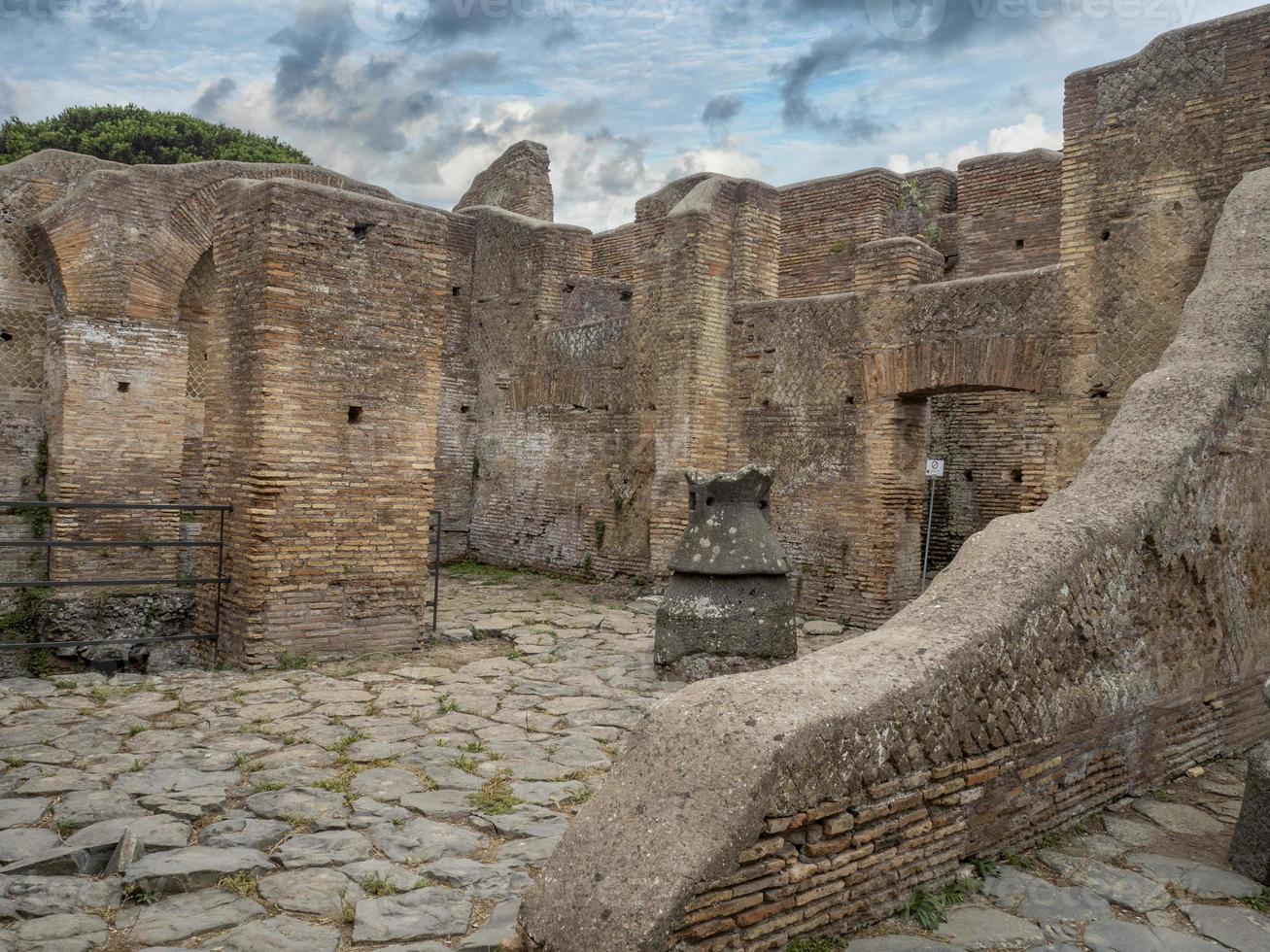 silvanus vete kvarn gammal gammal ostia arkeologisk ruiner foto