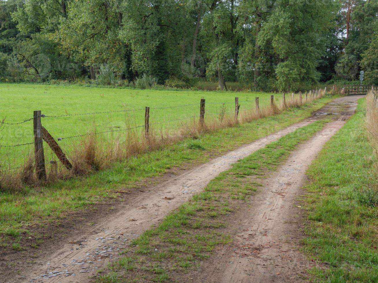 på de flod berkel i Tyskland foto