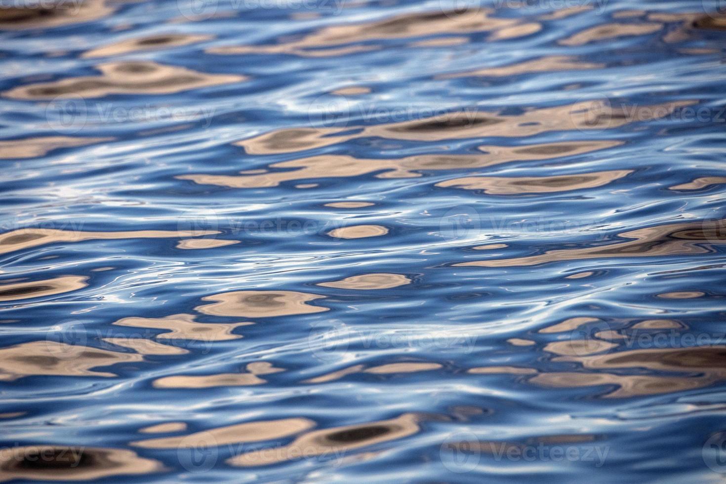 solnedgång reflexion på de hav naturlig textur foto