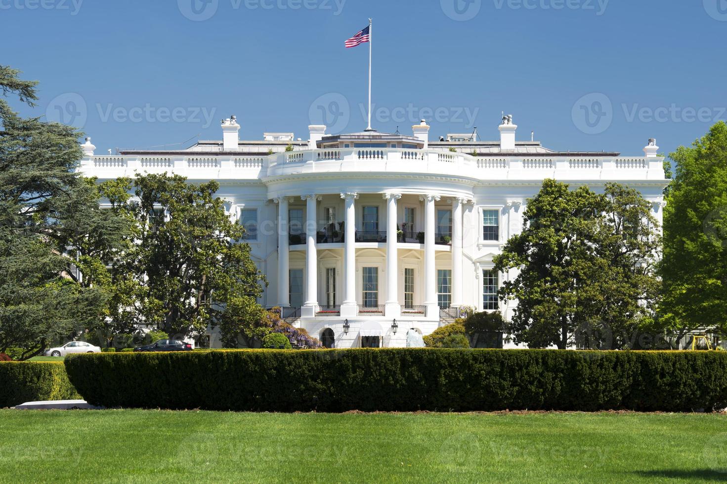 Washington vit hus på solig dag foto