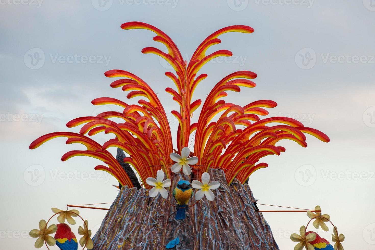 viareggio, Italien - februari 17, 2013 - karneval visa parad på stad gata foto