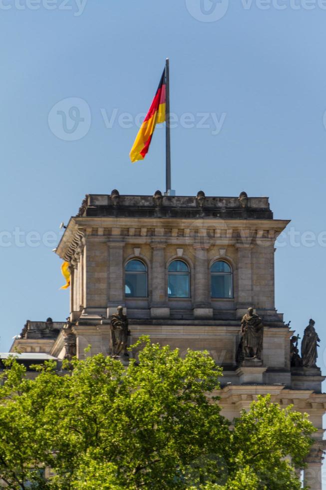 Flygfoto över centrala berlin foto