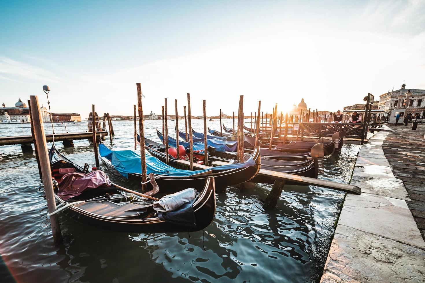 gondoler i Venedig foto