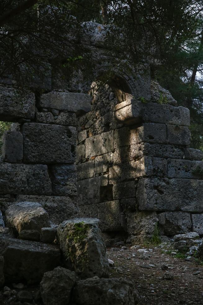 phaselis ruiner i Turkiet foto