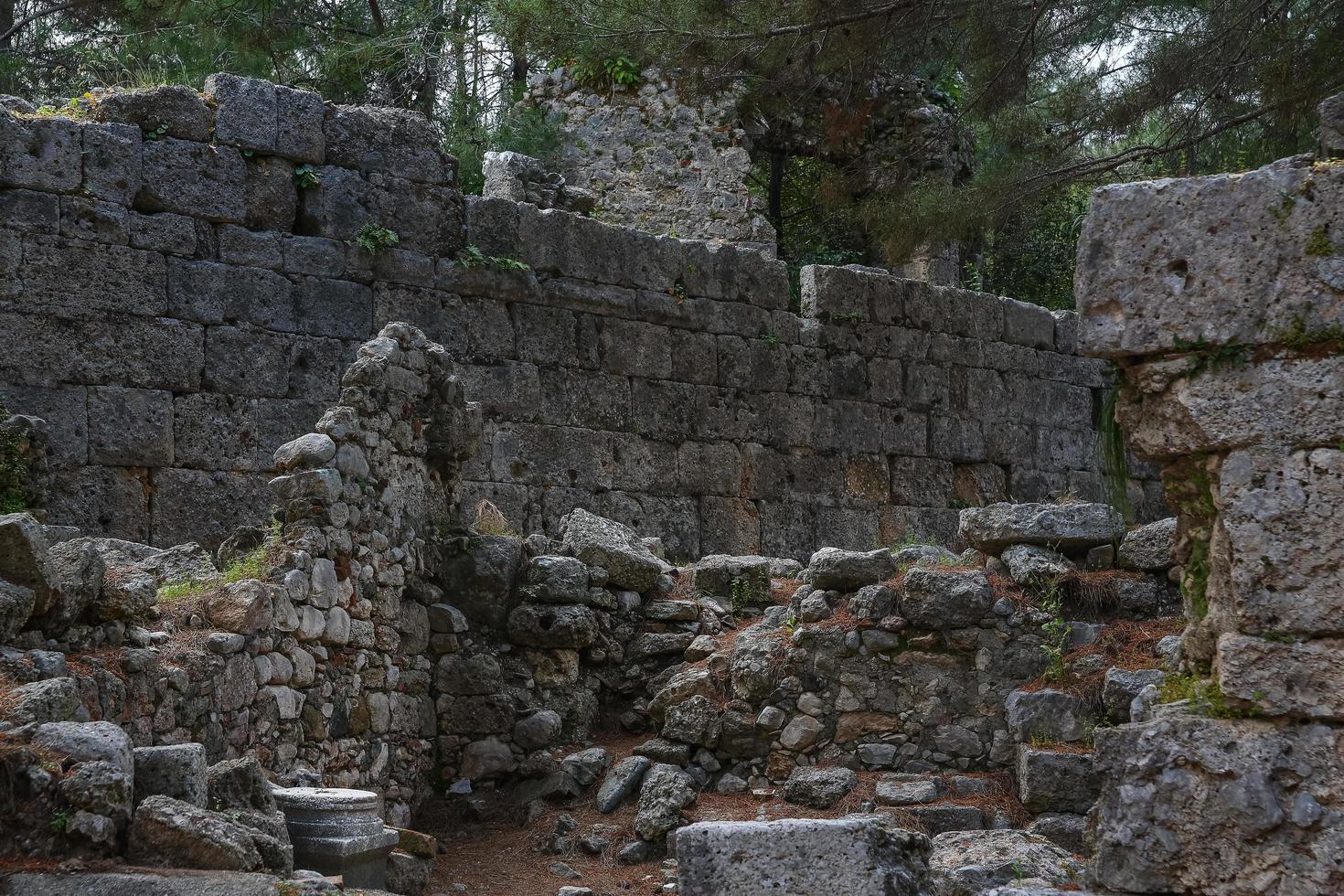 phaselis ruiner i Turkiet foto