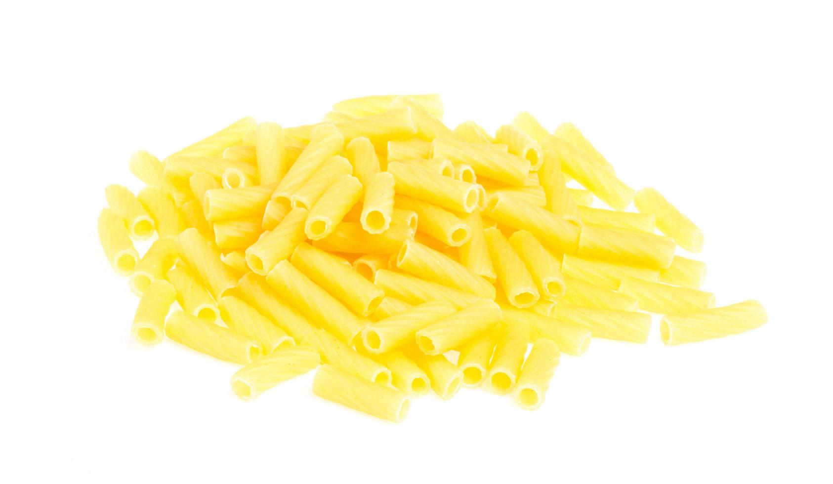 makro närbild av penne pasta bakgrundsstruktur foto