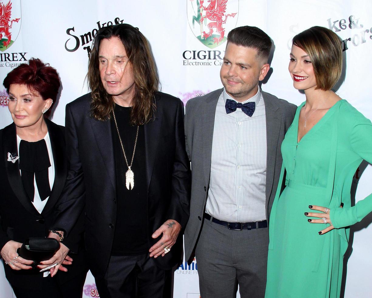 los angeles, sep 13 - sharon osbourne, ozzy osbourne, domkraft osbourne, lisa osbourne på de 2014 brent shapiro fundament sommar spektakulär på privat bostad på september 13, 2014 i beverly kullar, ca foto