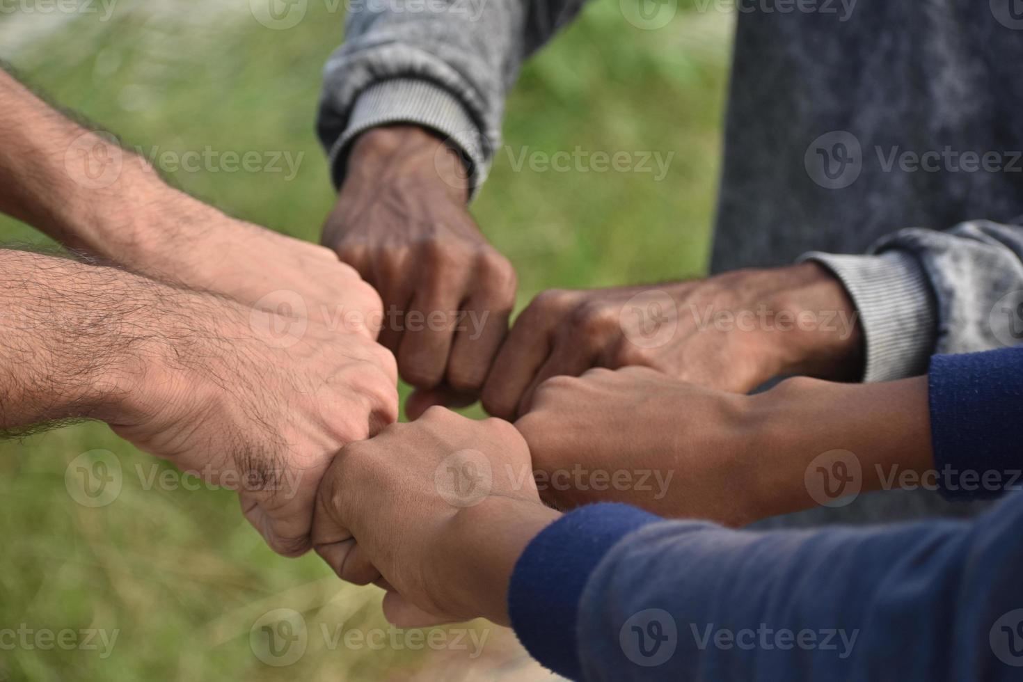 team hand övre se bild foto