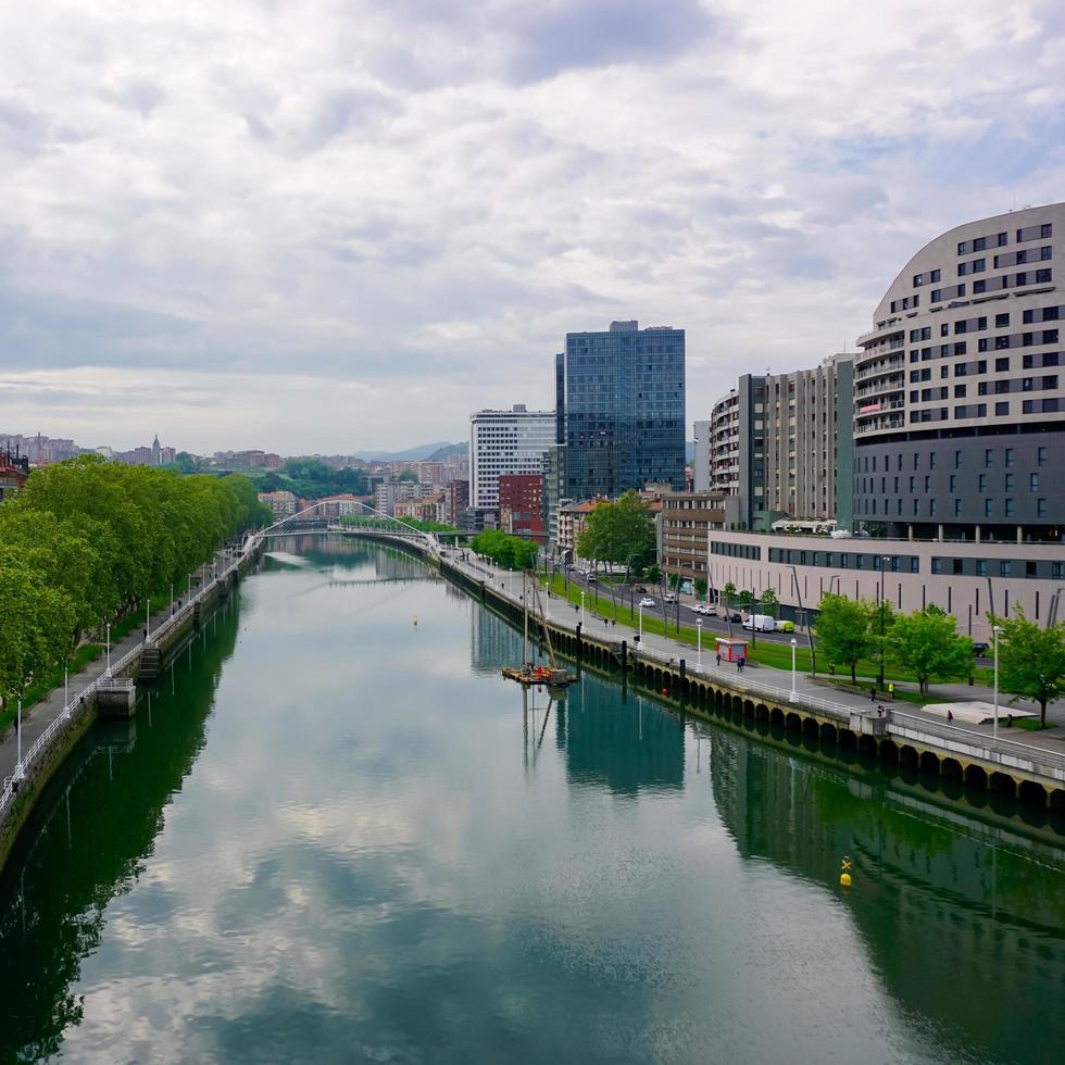 stad se från bilbao stad, basque Land, spanien, resa destinationer foto