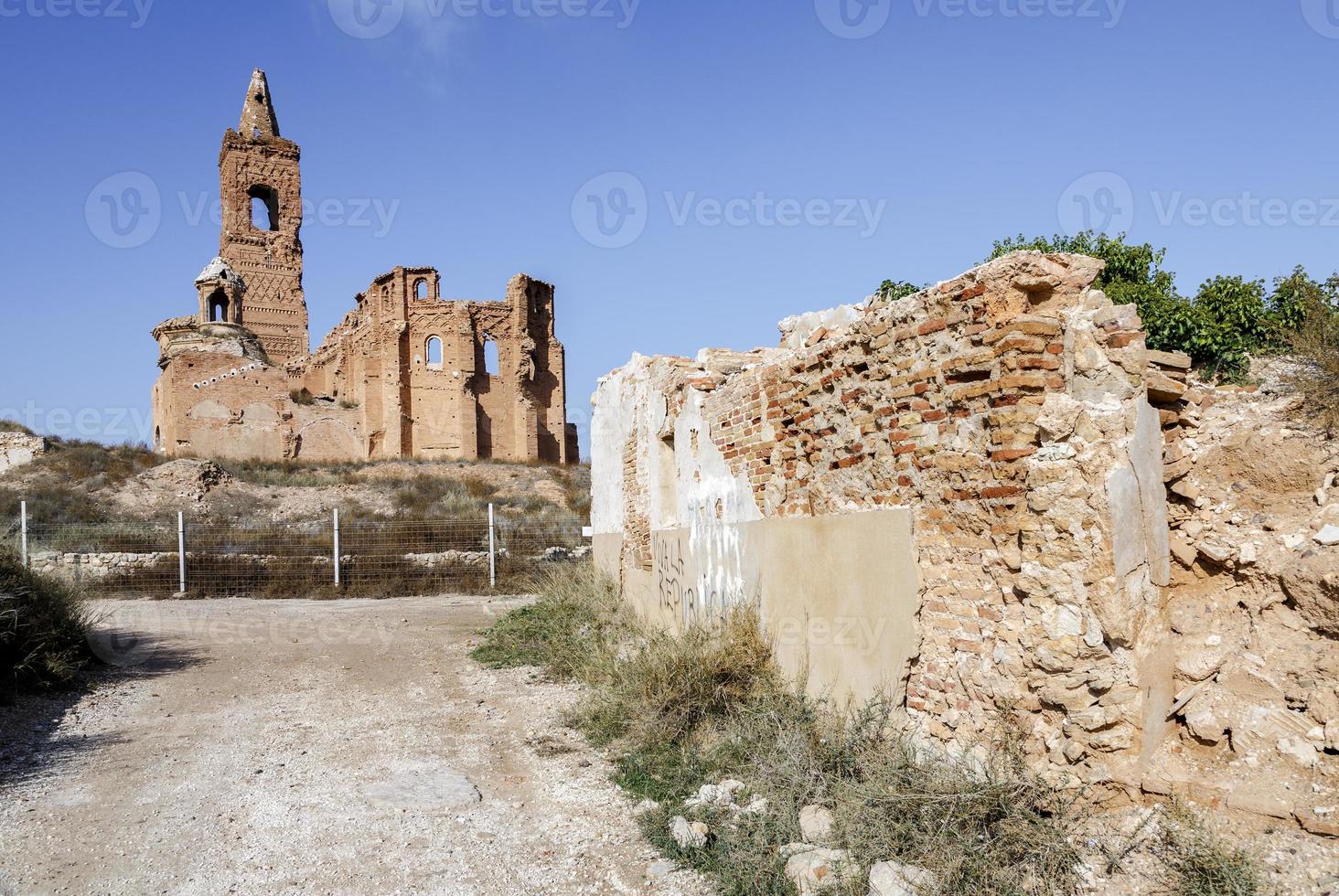 belchite by förstördes under det spanska inbördeskriget foto