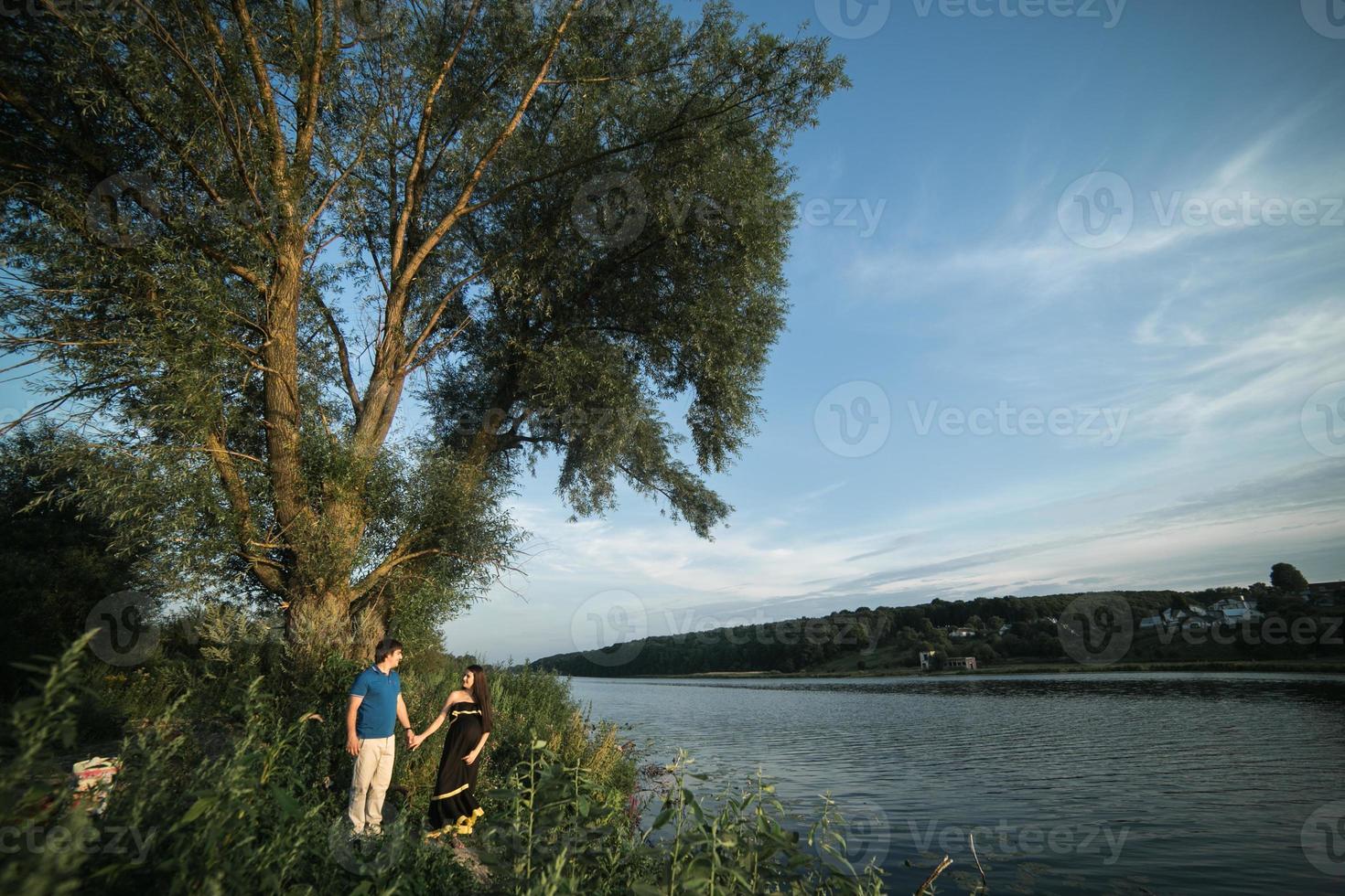 par graviditet porträtt foto