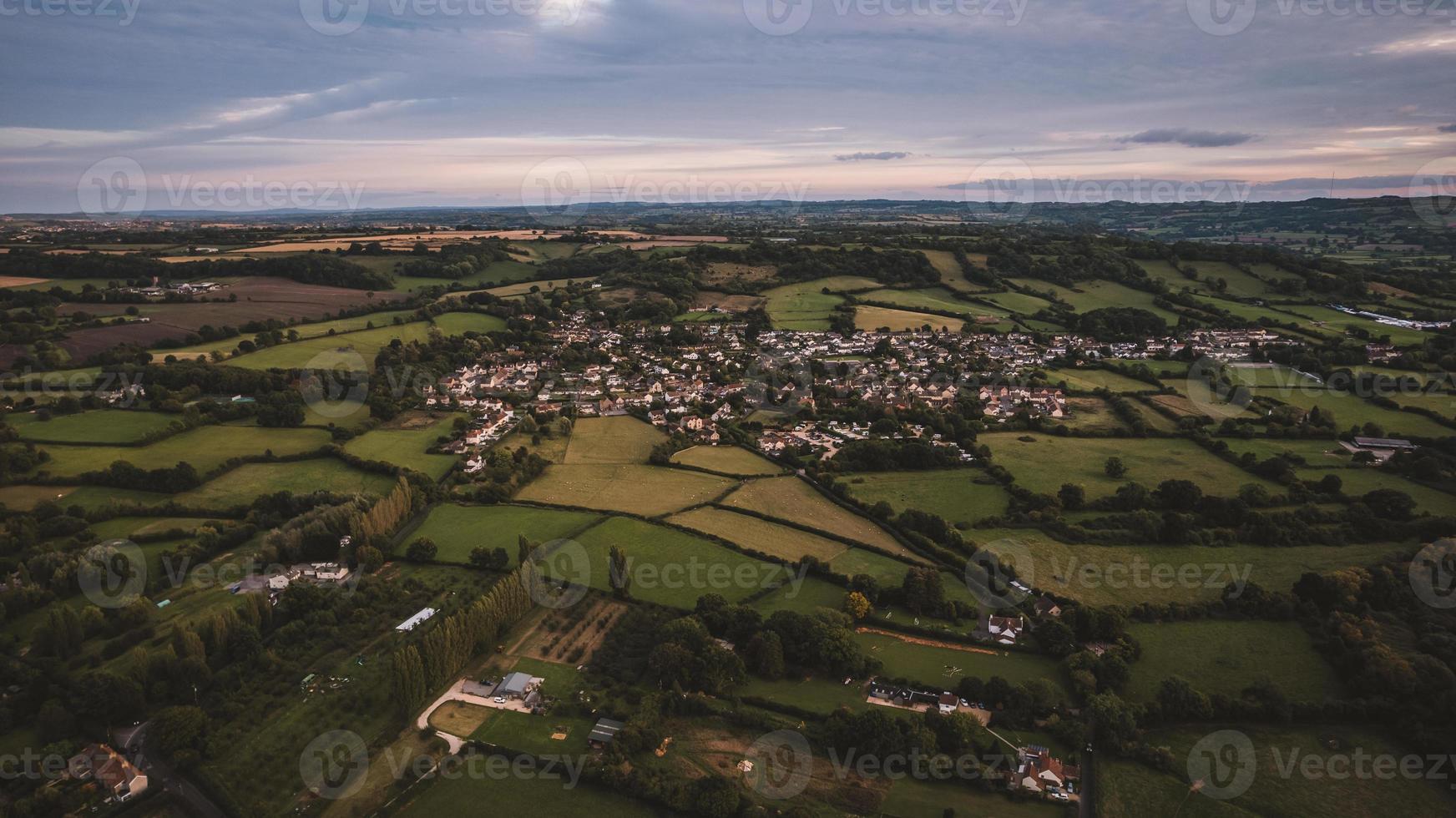 antenn se av grön landskap foto