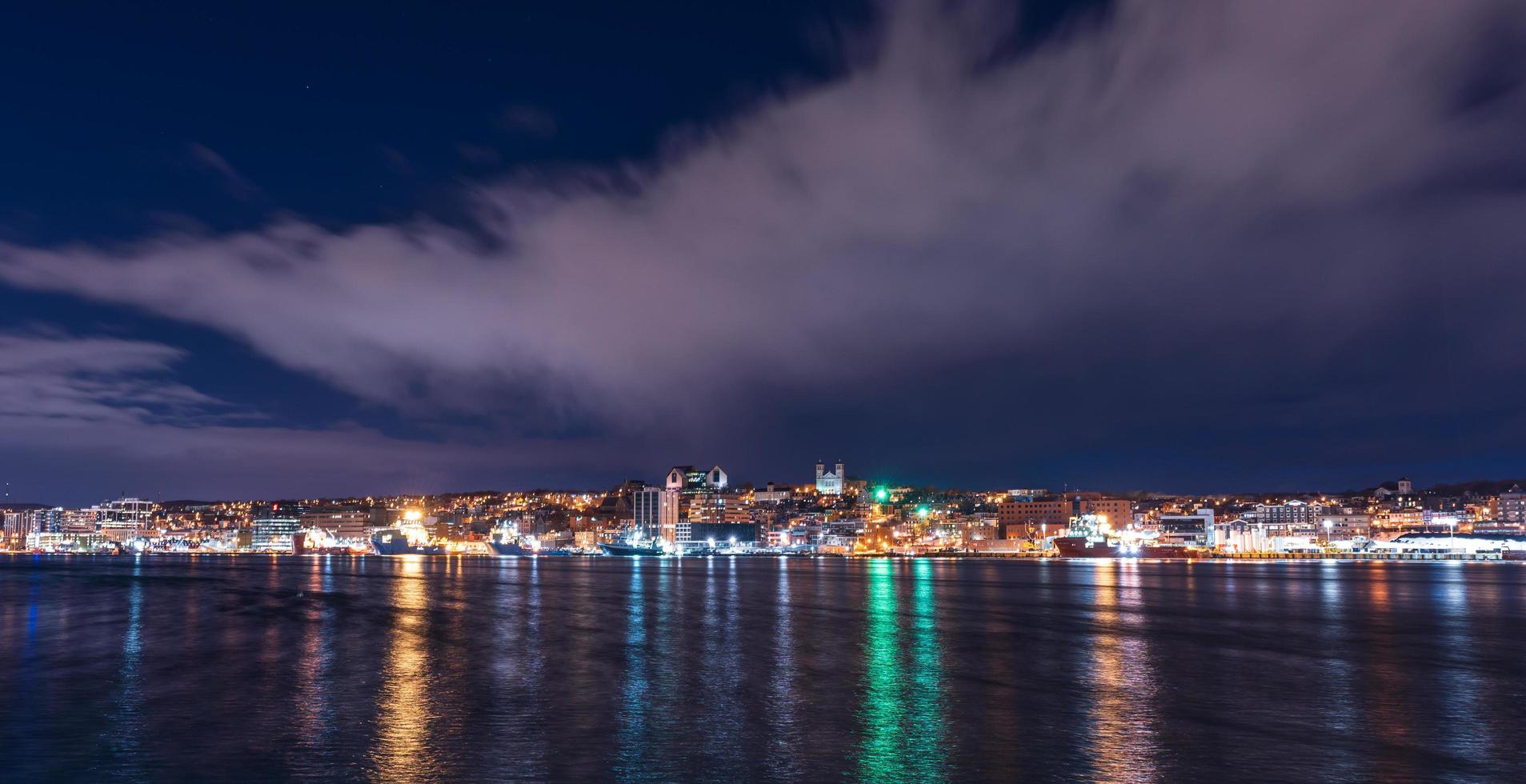 city river skyline foto