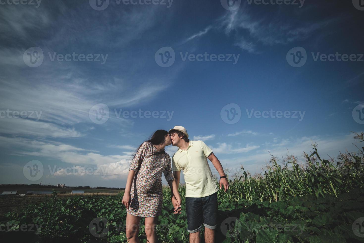 par graviditet porträtt foto