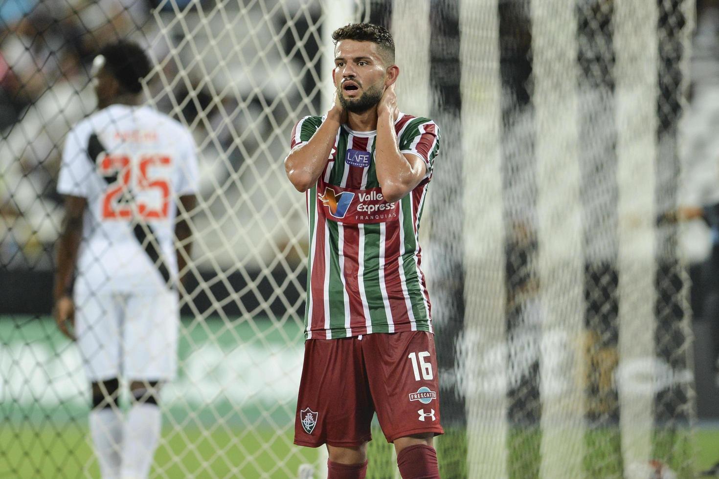 rio, Brasilien - Mars 07, 2018 - jadson spelare i match mellan vasco och fluminense förbi de carioca mästerskap i nilton santos stadion foto