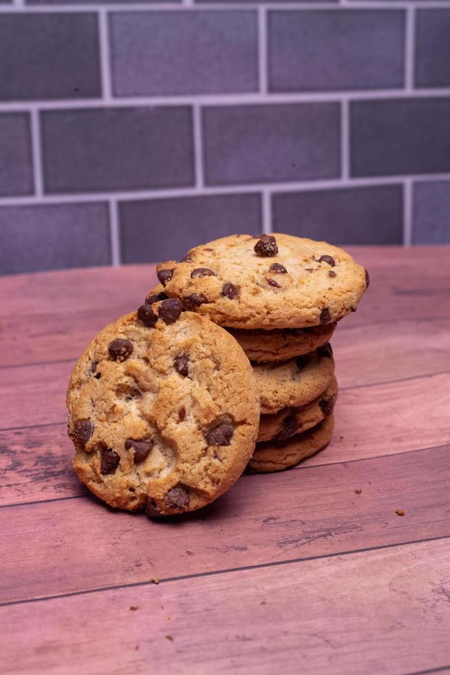 Chocolate chip cookies foto