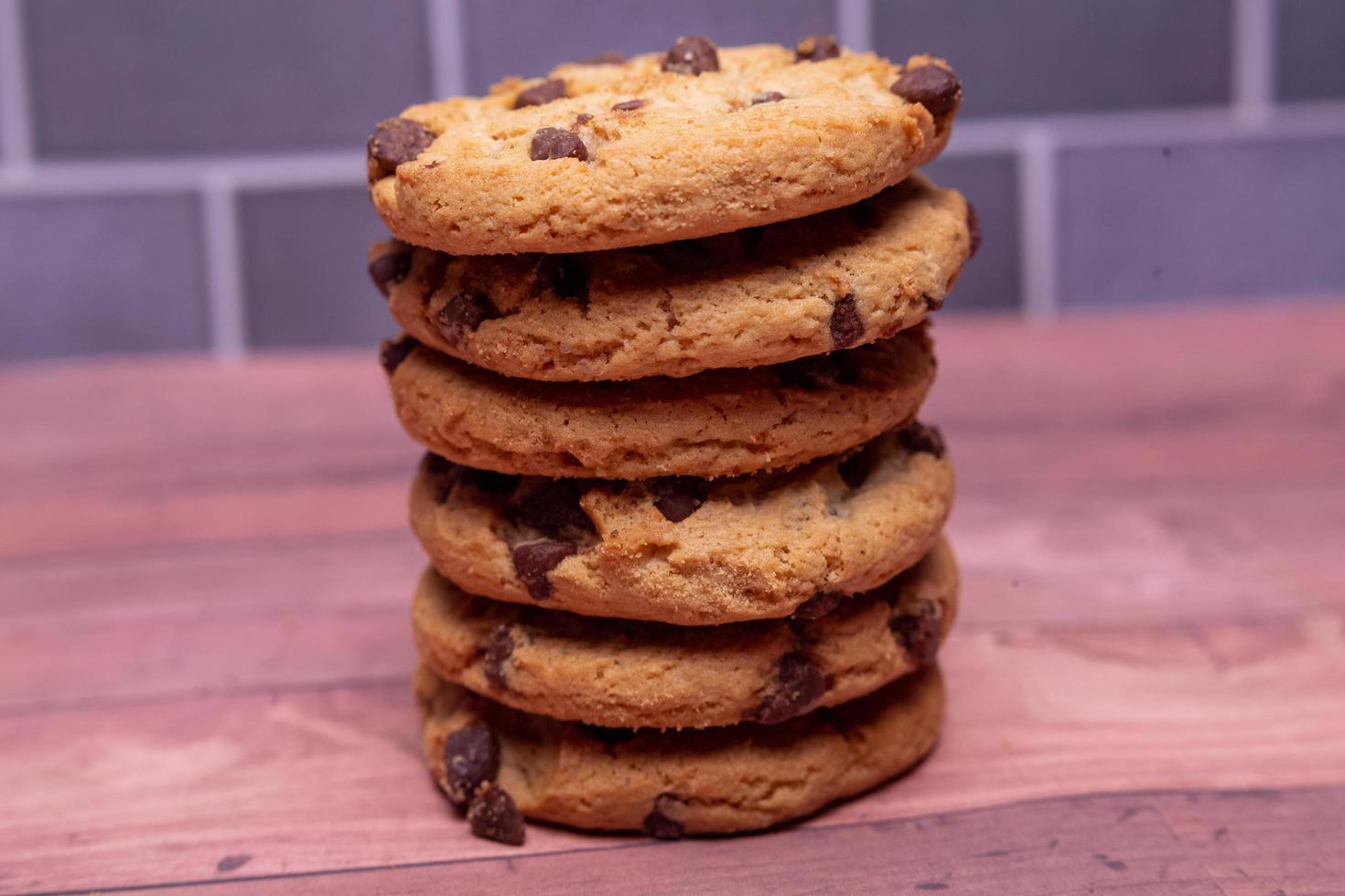 Chocolate chip cookies foto