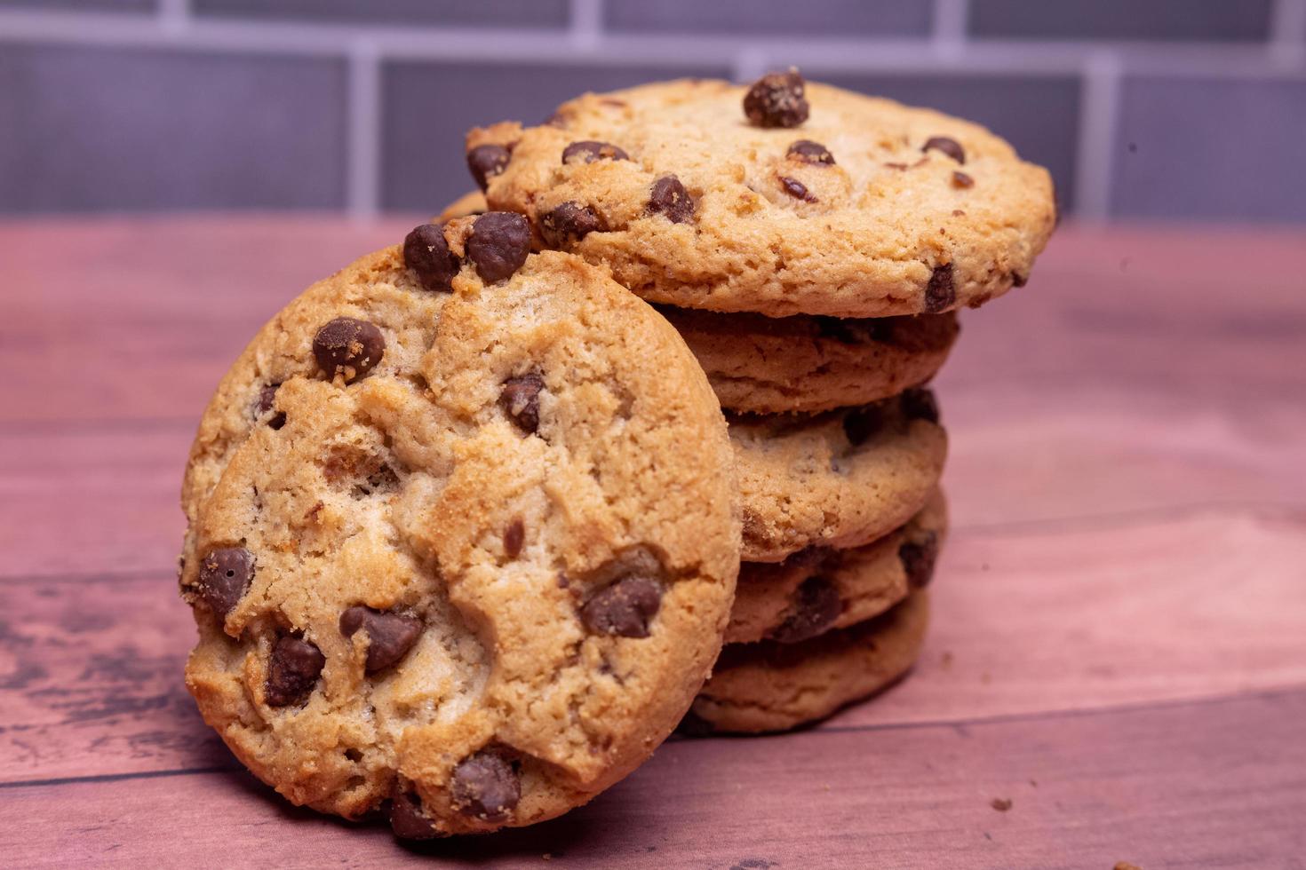 Chocolate chip cookies foto