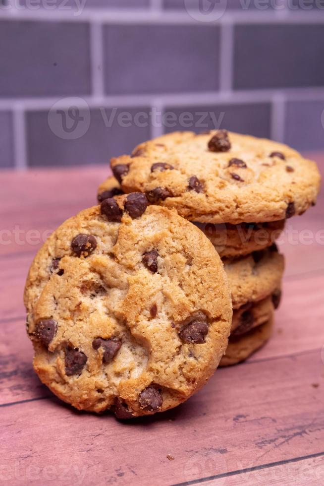 Chocolate chip cookies foto