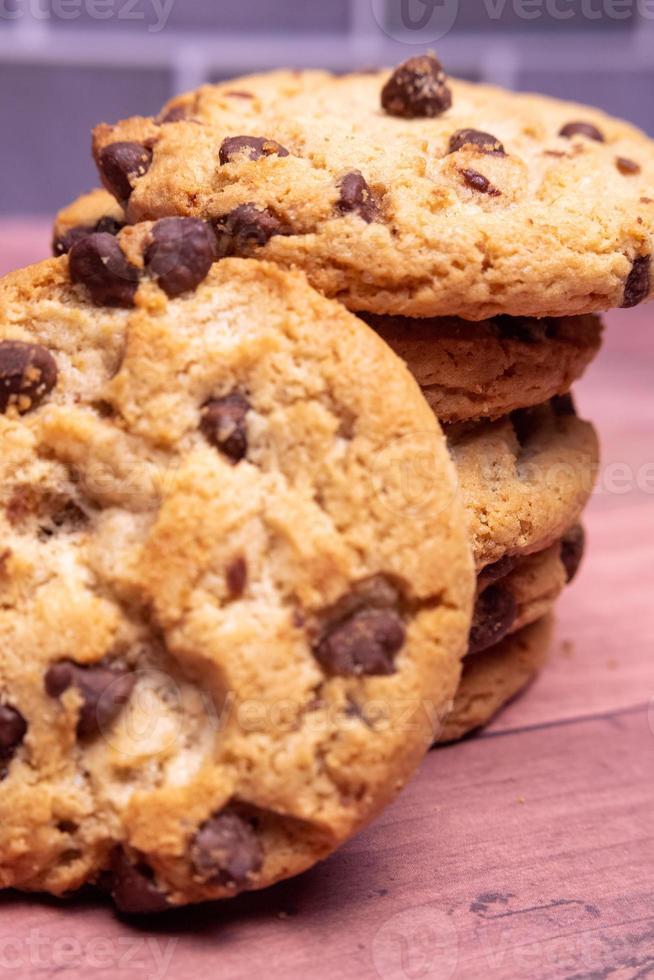 Chocolate chip cookies foto