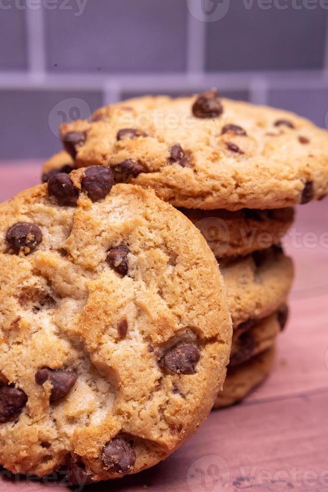 Chocolate chip cookies foto