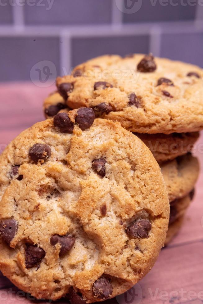 Chocolate chip cookies foto