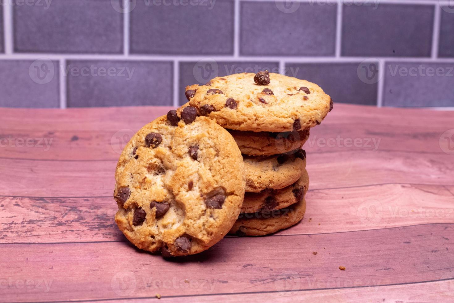 Chocolate chip cookies foto