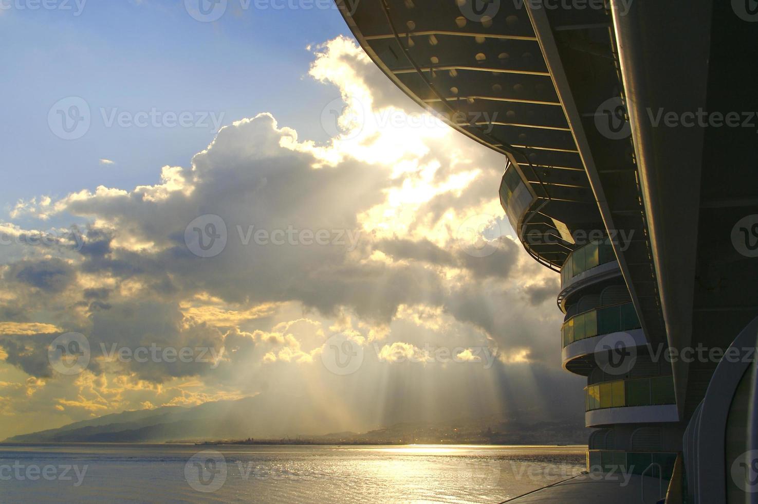 kryssningsfartyg balkong scen foto