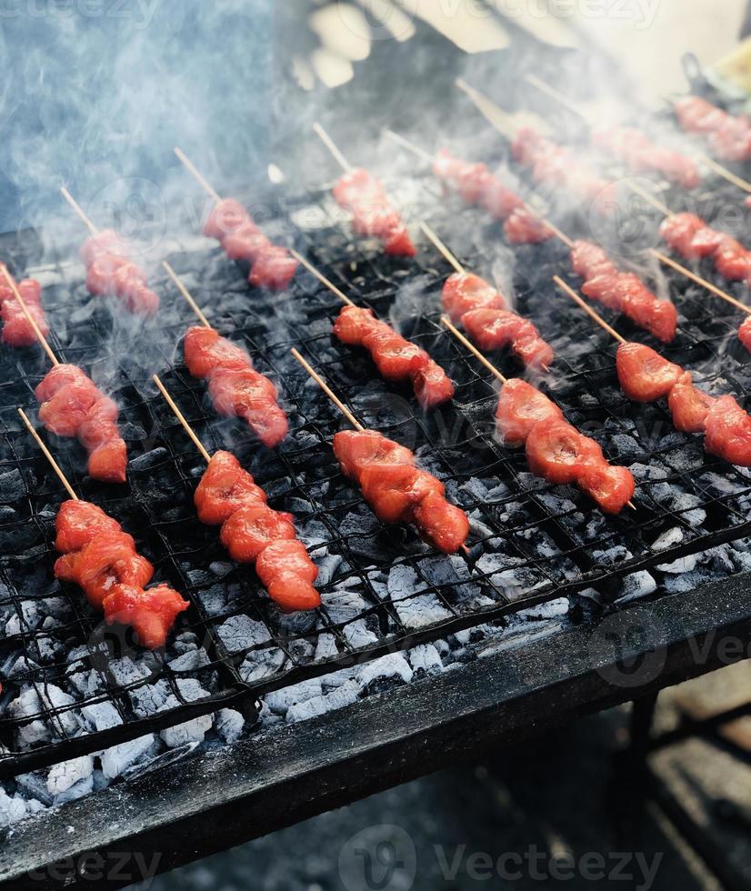 kött på grill proffs Foto