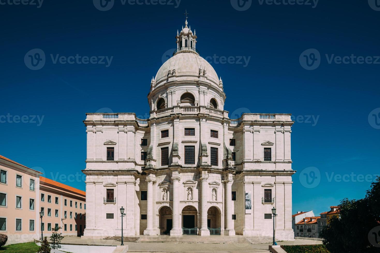 utanför Fasad av de nationell pantheon, en 1600-talet monument av Lissabon, portugal foto