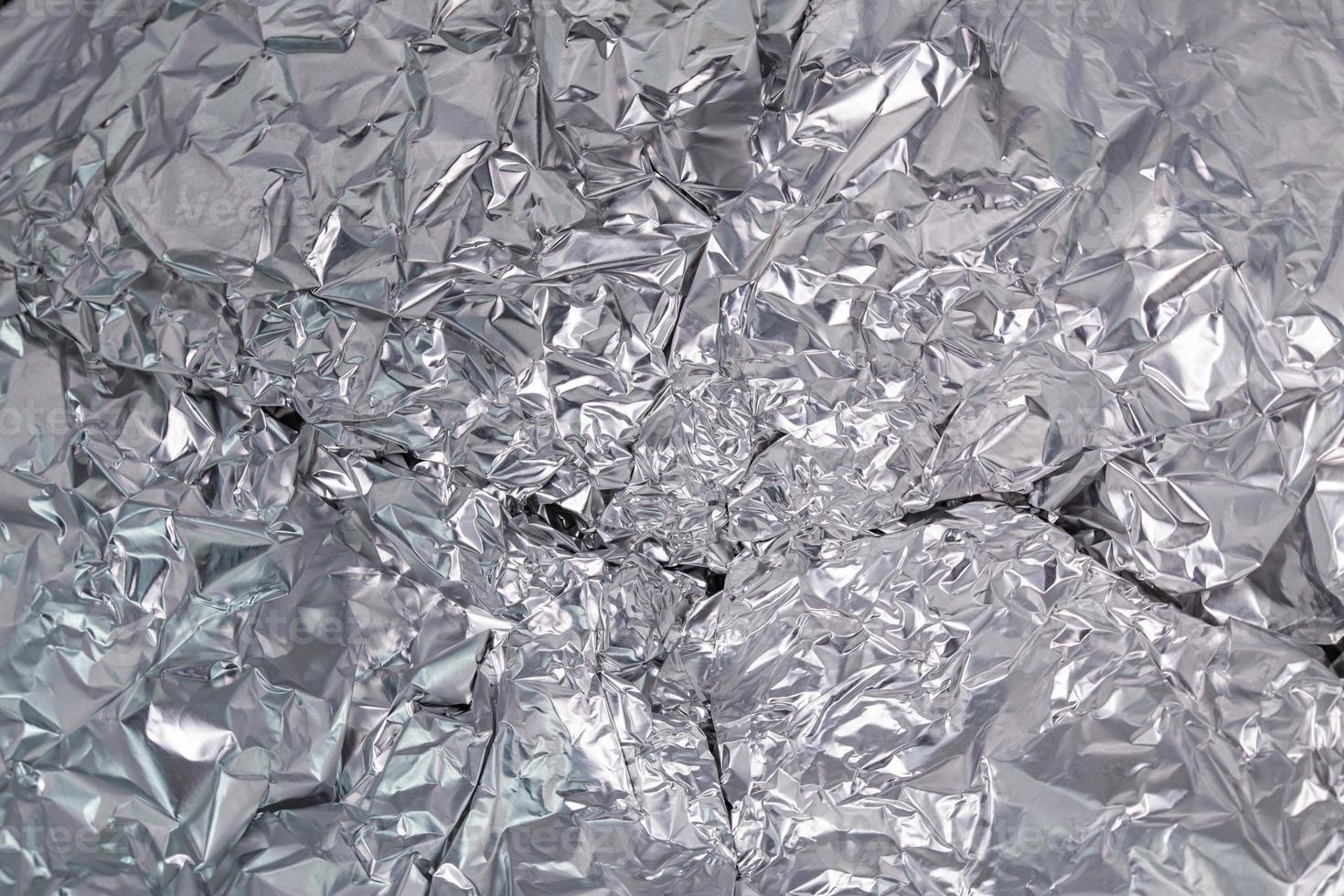 abstrakt aluminium folie närbild full ram bakgrund foto