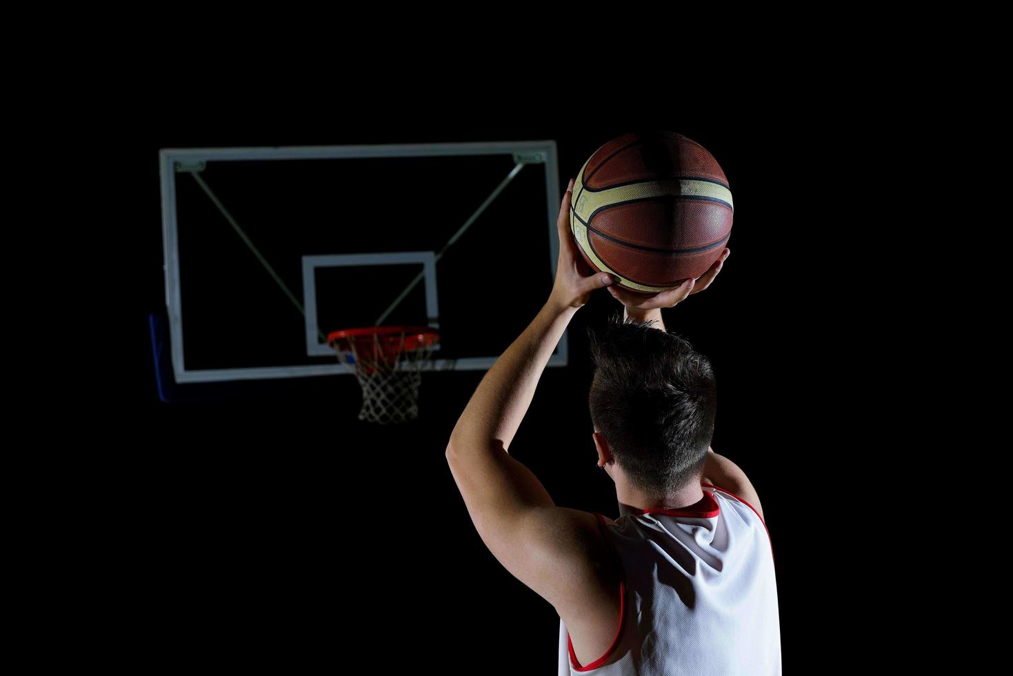 basket spelare i aktion foto